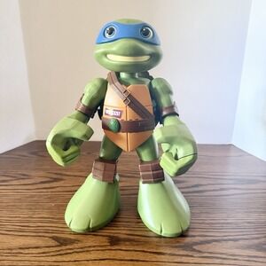 TMNT Talking Leonardo Punching Action 12" Teenage Mutant Ninja Turtle W/Handle